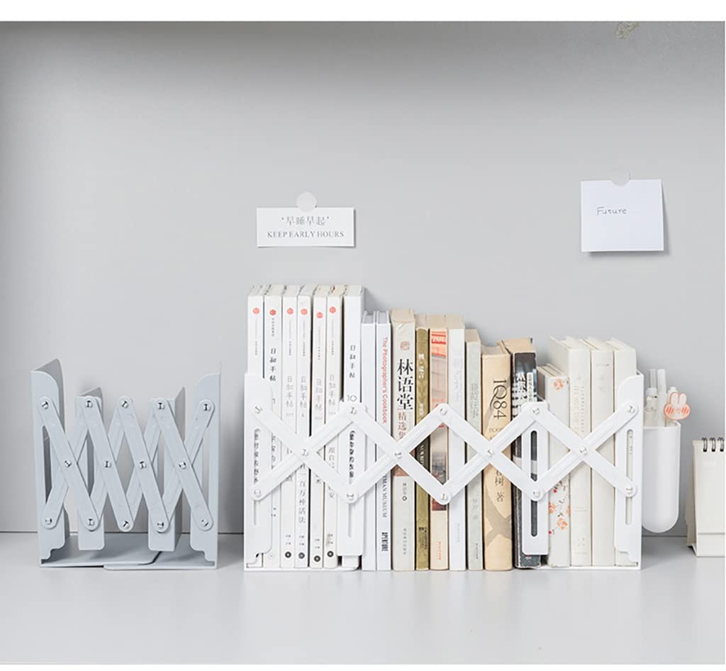 Reggilibri Fermalibri espandibili in metallo, fermalibri in metallo, organizer da scrivania for scaffali, supporto for libri regolabile, fermalibri for impieghi gravosi, divisori for libri for bambini