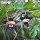 EUGY 650093 Fledermaus, 3D Tier-Puzzle für Kinder und Erwachsene zum Zusammenbauen, DIY Tierfigur, Bastelset ab 6 Jahren, Schwarz