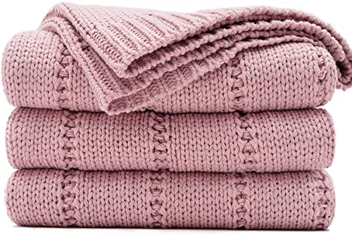 Recyco Manta De Peluche Manta De Punto 127x152cm Rosa Viejo, Suave Y Cálida Manta De Punto Grueso Manta De Punto Para Cama, Sofá Y Sofá, Rosa Recyco Manta De Peluche Manta De Punto 127x152cm Rosa Viejo, Suave Y Cálida Manta De Punto Grueso Manta De Punto Para Cama, Sofá Y Sofá, Rosa