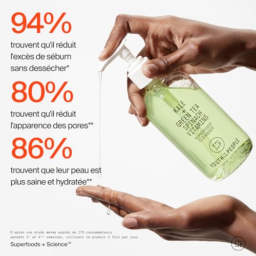 Nettoyant visage pH équilibré Youth To The People pour démaquillage doux peau sensible - 6