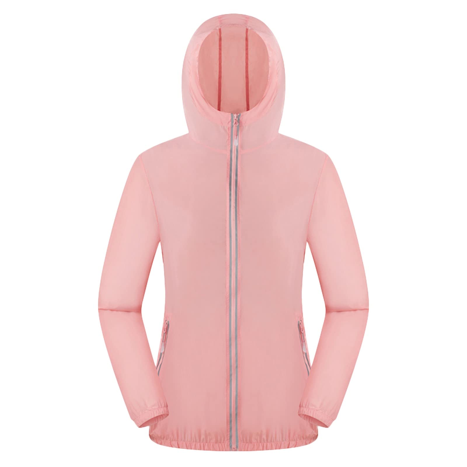 Chaqueta cortavientos ultraligera para mujer abrigo impermeable casual hombre protector lluvia 2