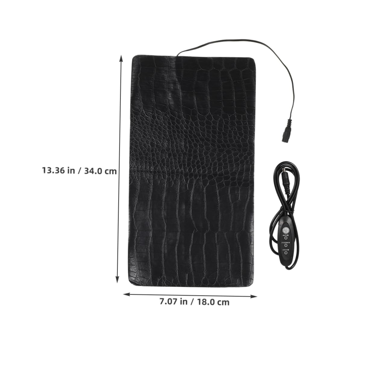 BESTonZON 2Pcs Heated Pet Mat with Adjustable Temperature Heating Cushion for Cats Dogs and Reptiles for Outdoor Use and Cozy Resting Pattern