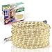 Tupkee LED Rope Light Warm-White - for Indoor and Outdoor use, 24 Feet (7.3 m) - 10MM Diameter - 144 LED Long Life Bulbs Rope Lights