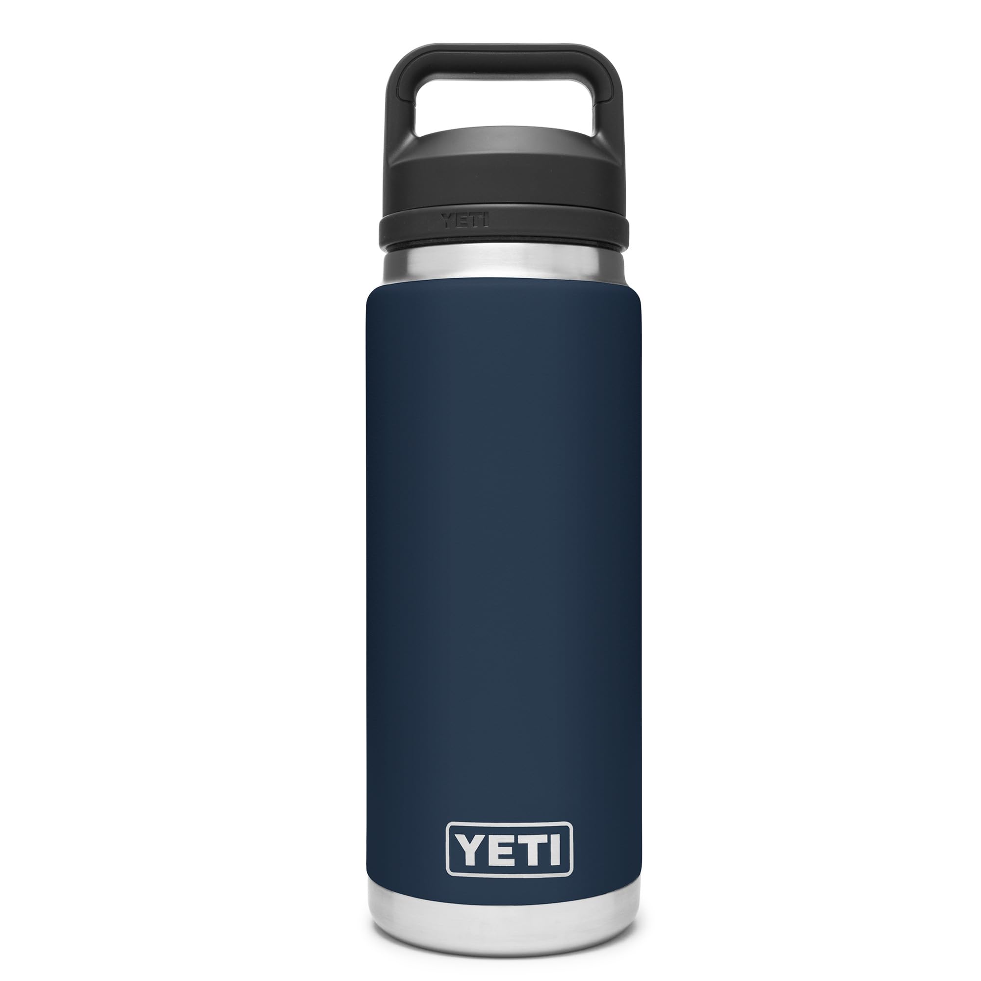 YETI Rambler Bottle Chug, Vacuum Insulated Stainless Steel Bottle with Chug Cap, Navy, 26 oz (760 ml)