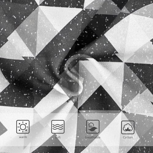 Checkerboard Squares Black White Girl Panties Cute Toddler Underwear Floral Cotton Personalized Kids Undies Briefs 2t3