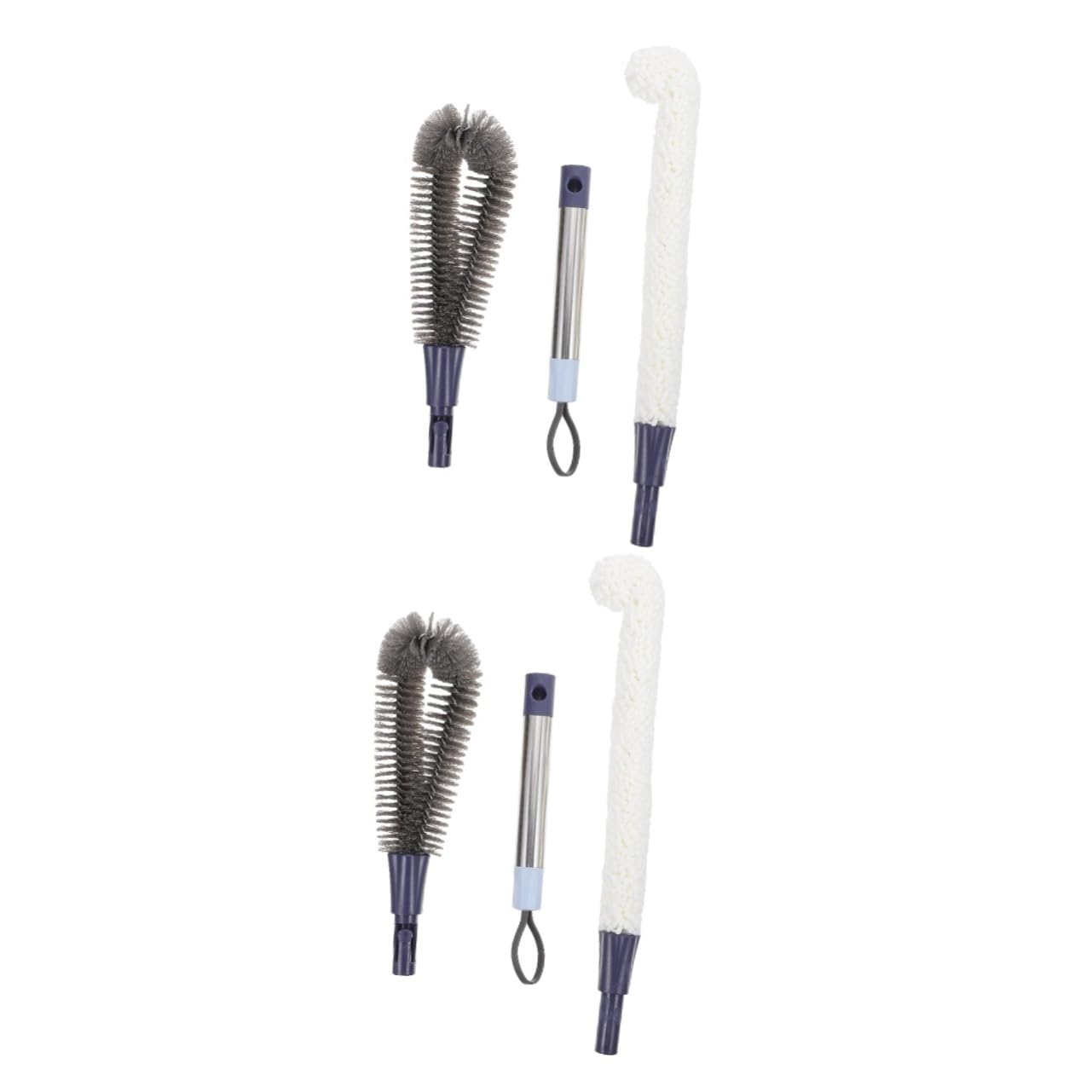 BUTIFULSIC 2 Sets Cup Brush Wide Bottle Brush Handle Bottle Cleaner Sports Water Bottle Cup Cleaning Brush Cleaning Scrubber Multi Function Cleaning Brush Jar Food Stainless Steel Blue