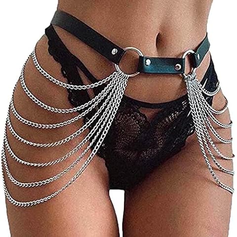 Zookey Punk Gothic Leather Body Chain Cover