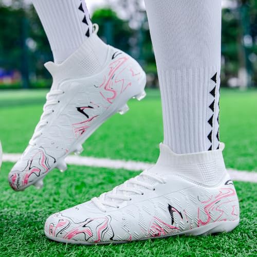 Soccer Cleats Boys Girls High-Top Football Cleats for Kids Football Shoes Professional Athletic Training Soccer Shoes4