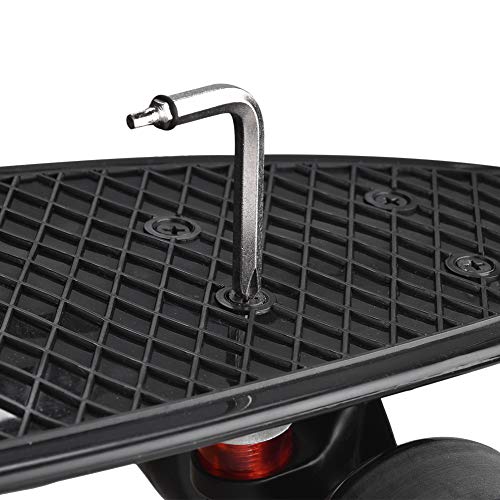 Zeato All-in-One Skate Tools Multi-Function Portable Skateboard Y Tool Accessory with Y-Type Allen Key and L-Type Phillips Head Wrench Screwdriver - Green