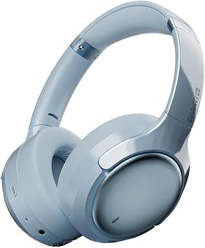 ROSESELSA Cambrian Active Noise Canceling Headphones, LDAC Hi-Res ANC, Blue | Hybrid ANC eliminates 99% ambient noise, 100H battery, ultra-low latency, Hi-Fi cable, multipoint connection, slow-rebound