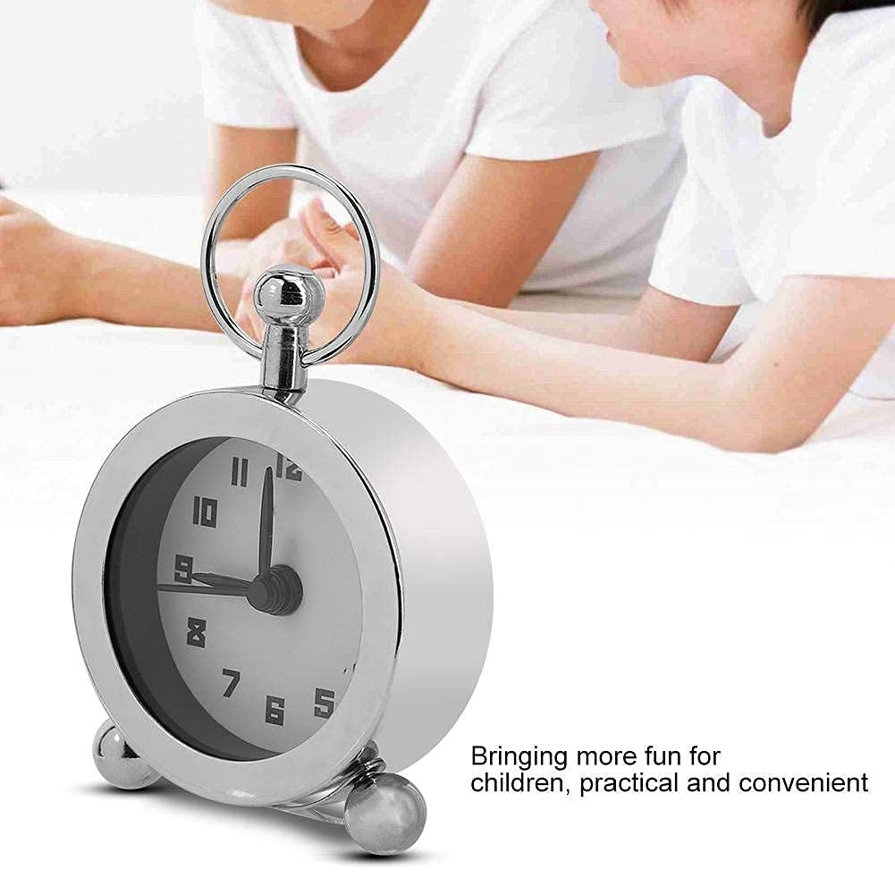 Réveil Mécanique Vintage à Remontoir - Silencieux Et Lumineux - 7,6 Cm - Parfait Pour La Nuit Et Les Seniors