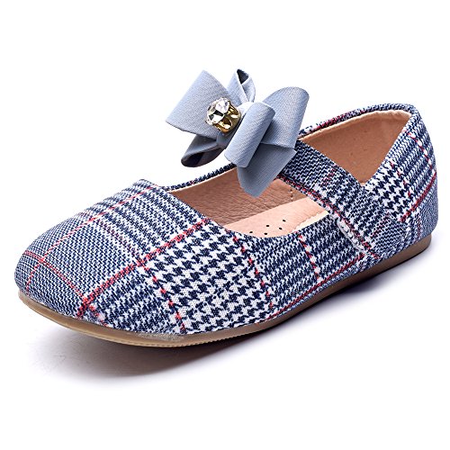 Maxu Girl's Marry Jane Flat Slip on School Ballerina Shoes (Toddler/Little Kid)