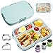 Brotdose Kinder mit Fächern,Kindergarten Lunchbox Auslaufsicher Bento Box mit 6 Unterteilung,Mikrowelle Jausenbox Schule für Erwachsene,Mädchen,Jungen,Vesperbox Bentobox Lunch Box für Ausflüge