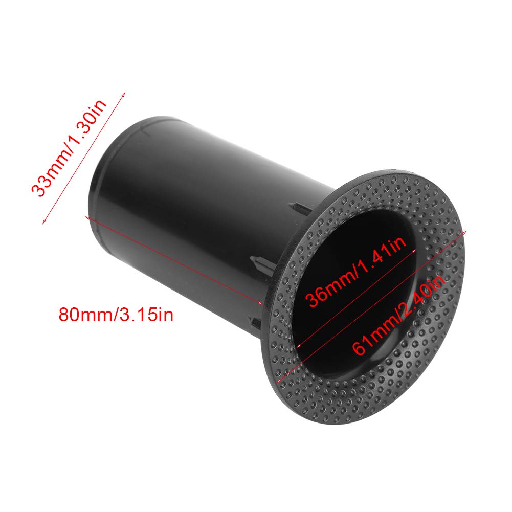 4PCS Woofer Speaker Inverted Tube,Inverter Tube with Opening 42.5mm Length 80mm Suitable for 4-6 inches Speaker,Speaker Port Tube(Black)