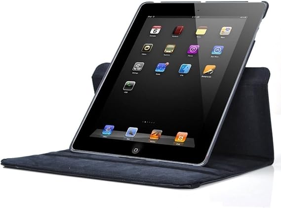 Case A1822 A1823 A1893 A1954 Black with Case 360 Rotatable Stand, compatible with Apple iPad 5th Generation 6th Generation 9.7
