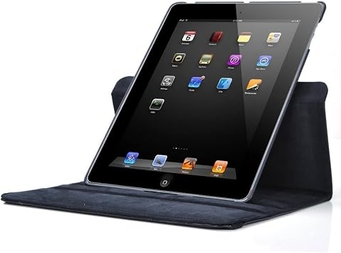 Case A1822 A1823 A1893 A1954 Black with Case 360 Rotatable Stand, compatible with Apple iPad 5th Generation 6th Generation 9.7