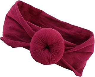 ORFOFE Tiaras De Algodão Lenço De Cabeça Tiaras Para Crianças Acessórios De Cabelo Para Bebê Headwrap Tiaras Para Bebê Europeu E Americano Arnês Infantil Clarete Acessórios De Cabelo