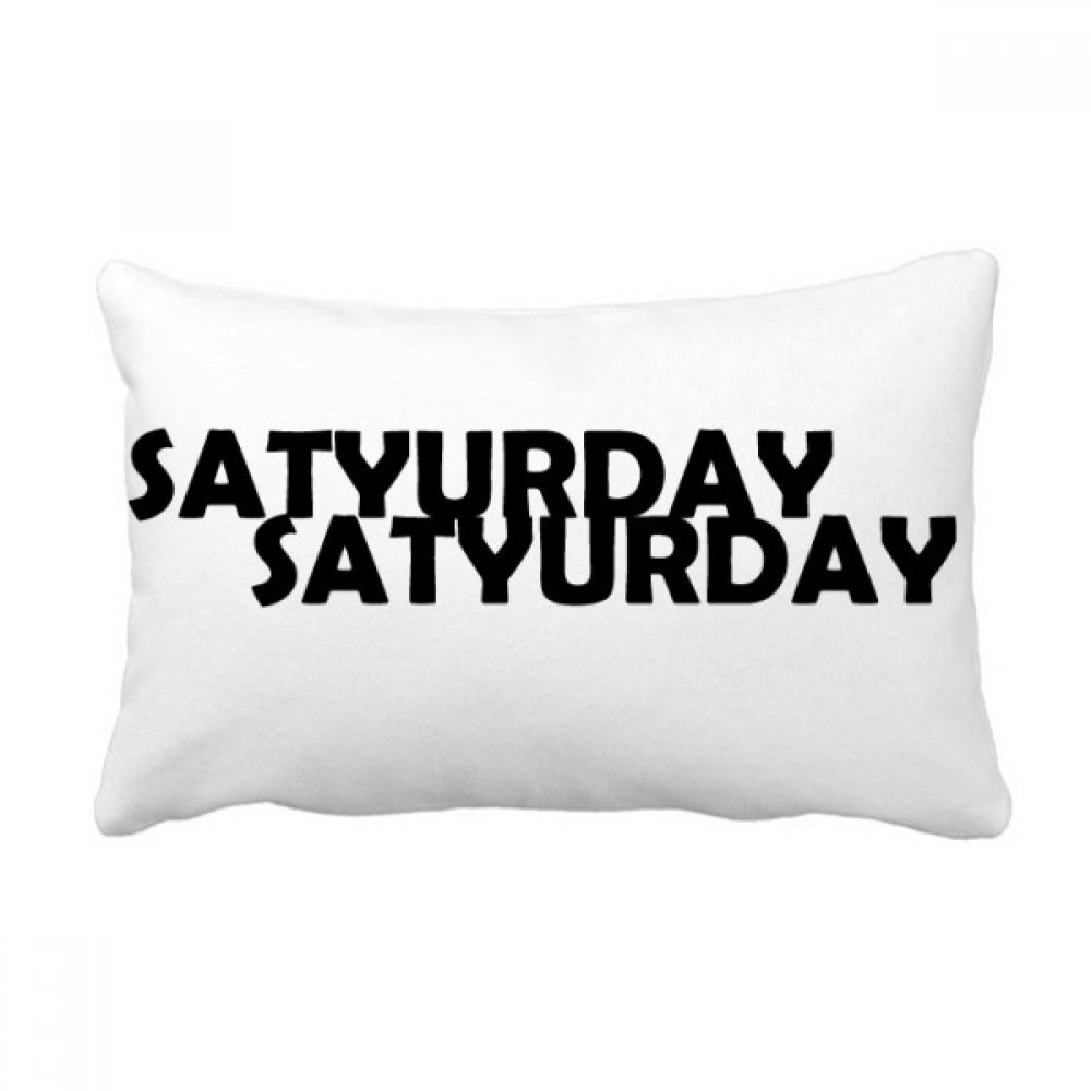 Coussin de canapé multicolor sur le thème du samedi pour vos moments de détente à la maison