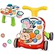 2 in 1 Lauflernhilfe zum Sitzen und Stehen für 12-36 Monate Baby, Laufwagen für Baby, Activity Center, Abnehmbare Spielplatte, Baby Walker Regulierbarer Geschwindigkeit, Baby Musikspielzeug, Grün