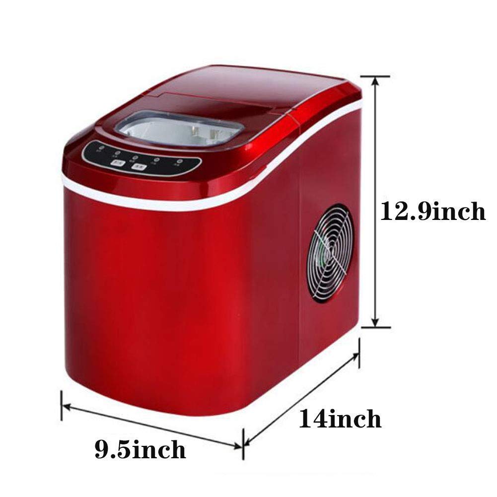 Electric Ice Maker Machine Portable Automatic Ice Cube Maker Household Ice Cube Machine Ready in 6-13 Minutes qujunji