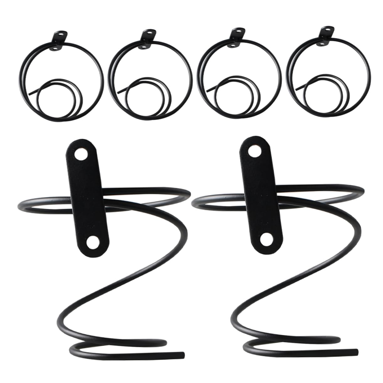 ABOOFAN Lot de 6 Casiers à Vin Muraux en Fer Noir, Rangement Sécurisé et Design Polyvalent pour Caves et Restaurants