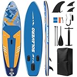 SOLAVERO SUP Board for Adults, Multifunktional Stand up Paddling Board mit Allem...