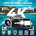 Camcorder Video Camera 4K, 64MP Vlogging Camera for Youtube, Video Recorder Cameras with 18X Digital Zoom, 3.0" 270° Rotating Screen Webcam Cam corder with 32GB TF Card & 1 Battery, Remote Control