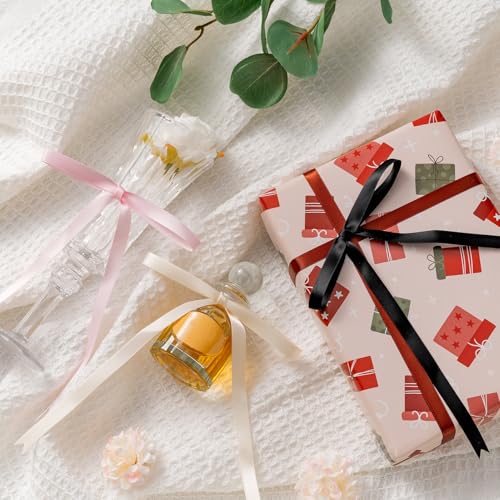 MORSUNBELA Schleifen Deko Geburtstag Geschenkschleifen Hochzeit Schleife für Geschenk Geschenkverpackungen Weihnachten,50 Stück,Weiß