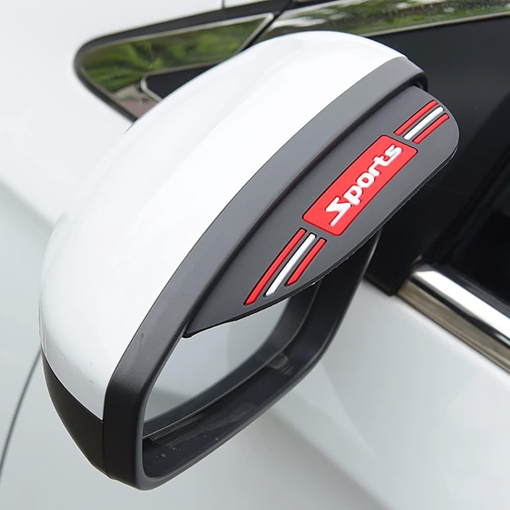 Universal Car Rear View Mirror Rain Cover Sun Visor Eyebrow