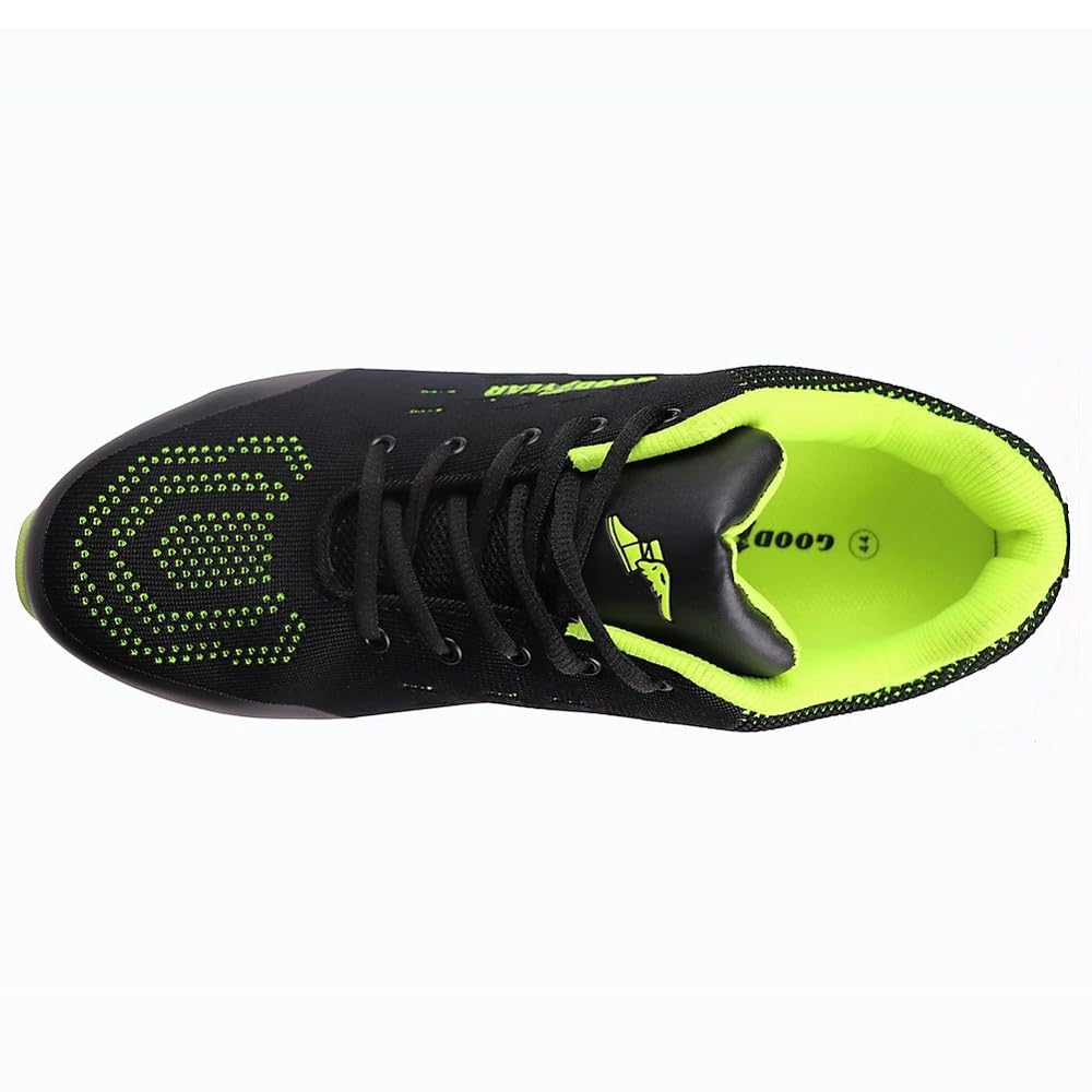Goodyear Männer Frauen Unisex Arbeitskleidung Sport Comfort Sole Composite Metal Free Safety Toe & Midsole Arbeitssicherheit Trainer S1P SRA, Schwarz / Grün, 41 EU