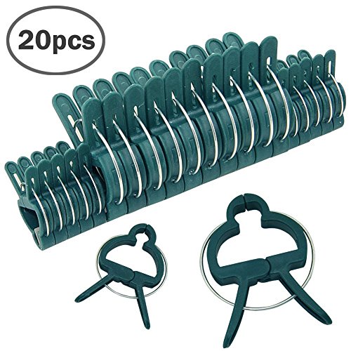 Plastic Garden Plant Flower Support Fixing Clips Small and Large Pack of 20