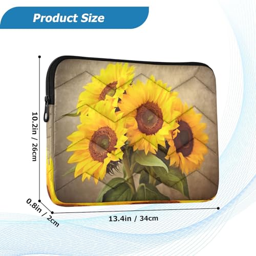 Funda para Laptop Vivid Sunflowers 13-14 Pulgadas Impermeable miniatura 3