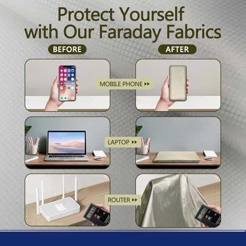 Tela blindaje RFID Faraday para protección electromagnética miniatura 6