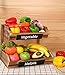 FAOKZE Portafrutta, Supporto per Cesto di Frutta in Legna a 2 Livelli, Supporto della Ciotola di Frutta, Fruttiera Porta Frutta da Tavolo 2 Piani Cesto di Frutta Staccabile, Cesto per Frutta