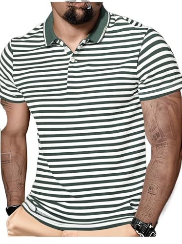 Mack Jonney Men's Striped Polo T‑Shirt – 68% OFF Price Drop Review