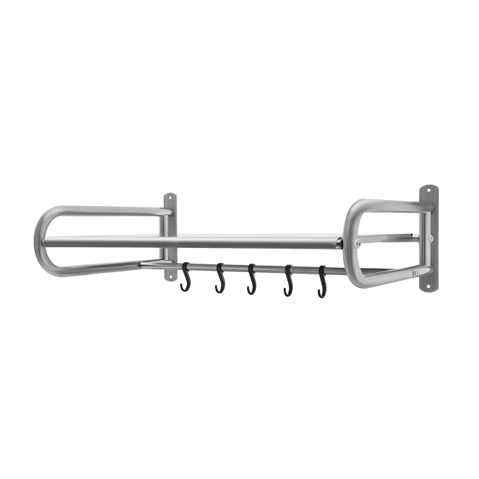 Soporte de pared de metal para microondas, soporta hasta 30 kg, estante de pared universal para cocina, soporte de microondas estable con kit de fijación
