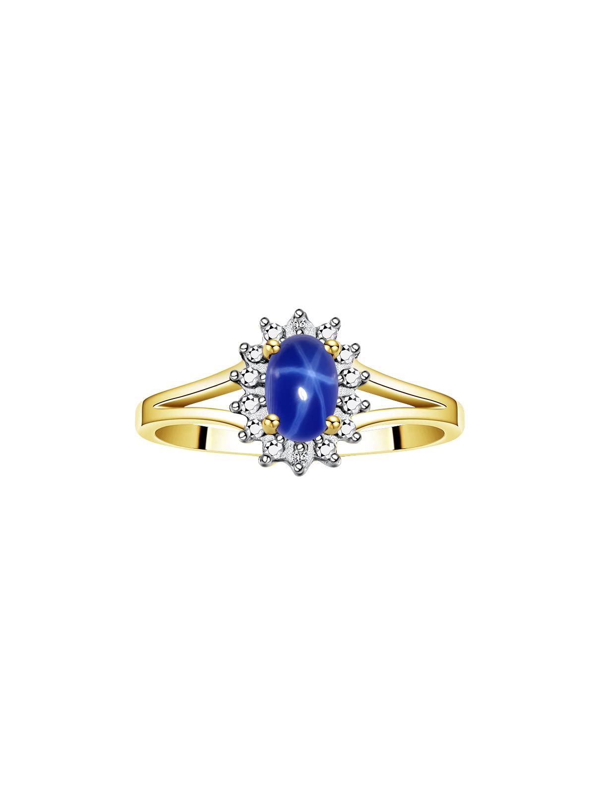 RYLOS Jewelry For Women 14K Yellow Gold Birthstone Jewelry Ring, Earring & Pendant Necklace Gemstone & Genuine Diamonds 6X4MM Birthstone Womens Jewelry Matching Friendship Gold Jewelry For Women