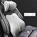 Cuscino di supporto lombare per auto e poggiatesta, cuscino cervicale in memory foam, design ergonomico, universale, adatto per sedile auto con sollievo dal dolore alla schiena Headrest Lumbar grigio