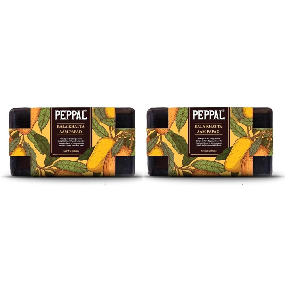 PEPPAL Kala Khatta Aam Papad, 260g, Traditional Indian Mango Fruit Leather - Pack of 2-image-27