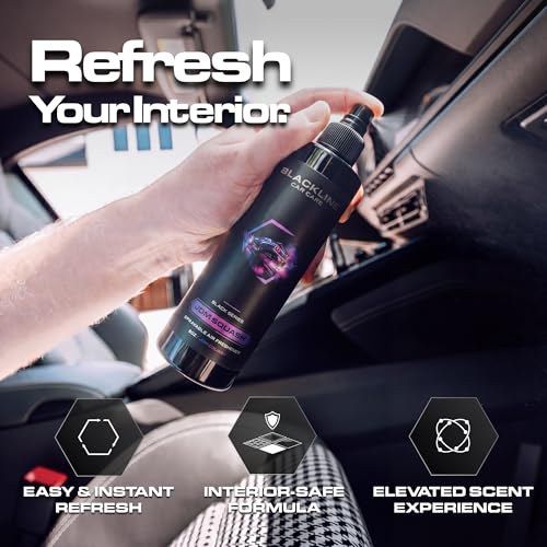 Image of Blackline Car Care - JDM Squash Car Air Freshener Spray, Premium Odor Eliminator for Cars, Trucks, RVs, SUV, or Home Use - 8 fl OZ - Air Freshener - JDM Squash Spray