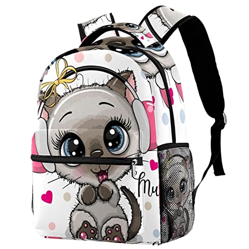 Mochila de gato para portátil que alivia el peso en la espalda