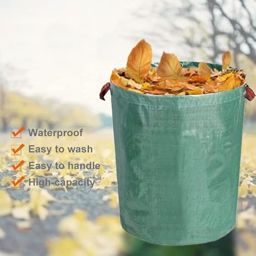 Aimgrowth Lawn And Leaf Bags Kit With 30 Gallon 2-Ply Large Kraft Paper Bags (5 Count) And 72 Gallons Reusable Heavy Duty Gardening Bags (2 Count) And Leaf Scoops | Waste Bag For Home And Garden #TOP4