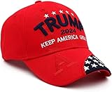 Generic Baseball Caps KAG Hat Red/Black