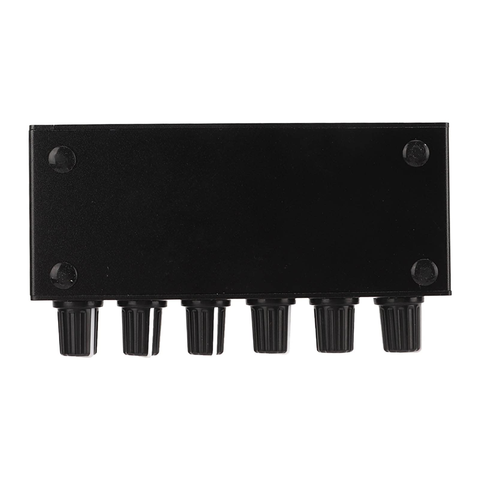 Haofy Mixer Audio Stereo con Isolamento del Rumore di Fondo Digitale Amplificatore 4 in 2 Uscite per Appassionati di Computer e Musica Lega di Alluminio