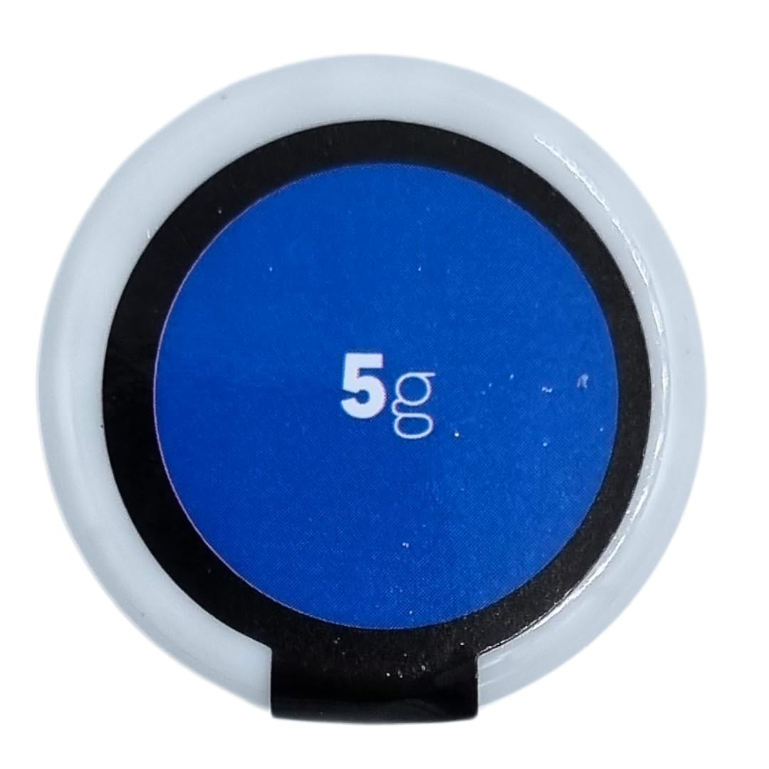 Azucren, Paillette Alimentaire, Paillette Alimentaire cocktail, Poudre Pailletée Comestible, Idéale pour la Décoration de Gâteaux, de Fondants, de Crème au Beurre, 5 Grammes. AZUSHINE (Bleu)