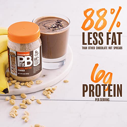 Pbfit Betterbody Foods All-Natural Peanut Butter Powder, Chocolate, 8 Oz #TOP1