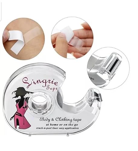 image for Generic Double-Sided Fashion Body Tape, 2 Rolls with Dispenser, 32 ft 