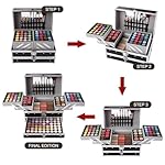 All in One Makeup Gift Set for Women Girls Full Kit, Includes Eyeshadow, Lipstick, Concealer, Highlighter, Eyebrow Powder, Blush, Contour, Lip Liners, Eyeliner, Brushes (Black) - Image 5