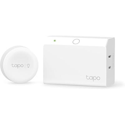 TP-Link Tapo Smart Dimmer Plug KIT, Matter Compatible, Wireless Dimmer Button, Dual Outlets, Max Power 300W, Works w/Apple Home, Alexa & Google Home, ETL Certified, 2.4G Wi-Fi, White (Tapo P135 KIT)