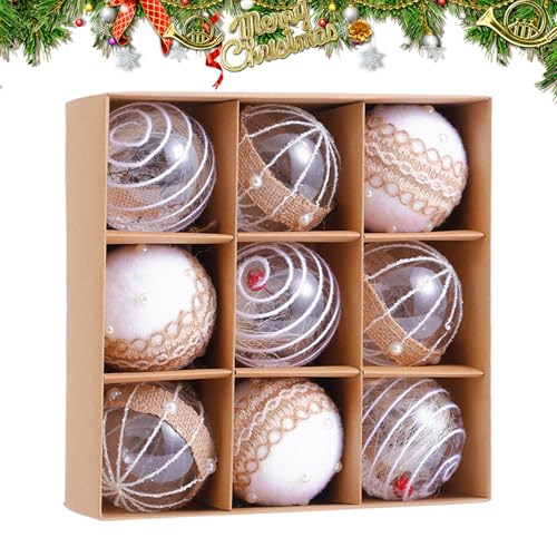 Ensemble de boules de Noël légères pour sublimer l'ambiance chaleureuse du salon
